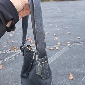 Black Leather Shoulder Bag